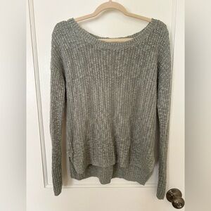 Gray lightweight sweater